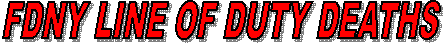 FDNY LINE OF DUTY DEATHS