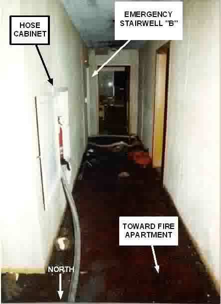 Photo 3. View of Hallway Leading Toward Emergency Stairwell
